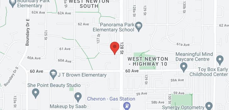 map of 12760 61A AVENUE